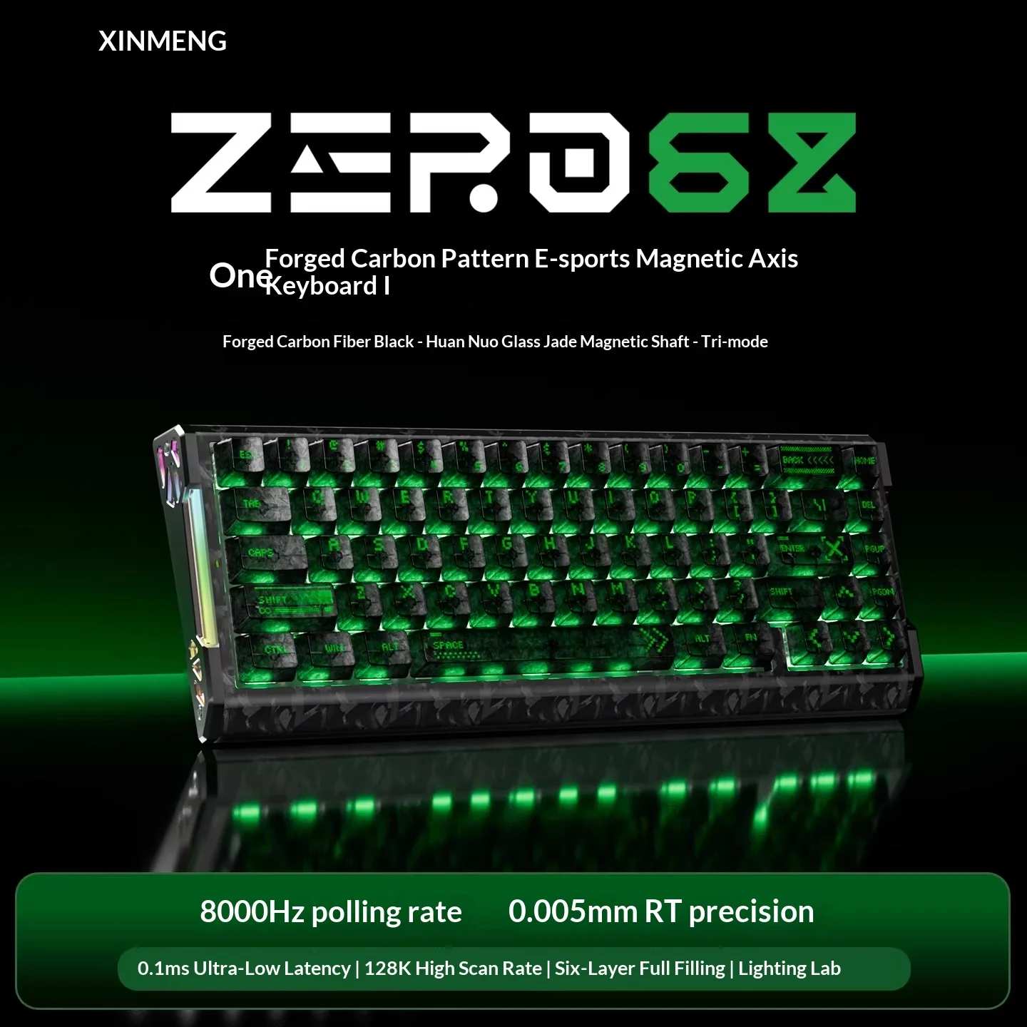 Xinmeng Zero68 Mechanical Gaming Keyboard 3Mode RGB Wired