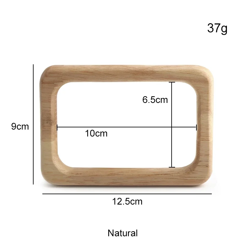 Asas de madera en forma de O para bolso, asas de repuesto para bolso de mano, asas clásicas para monedero, correas de madera, accesorios para bolso