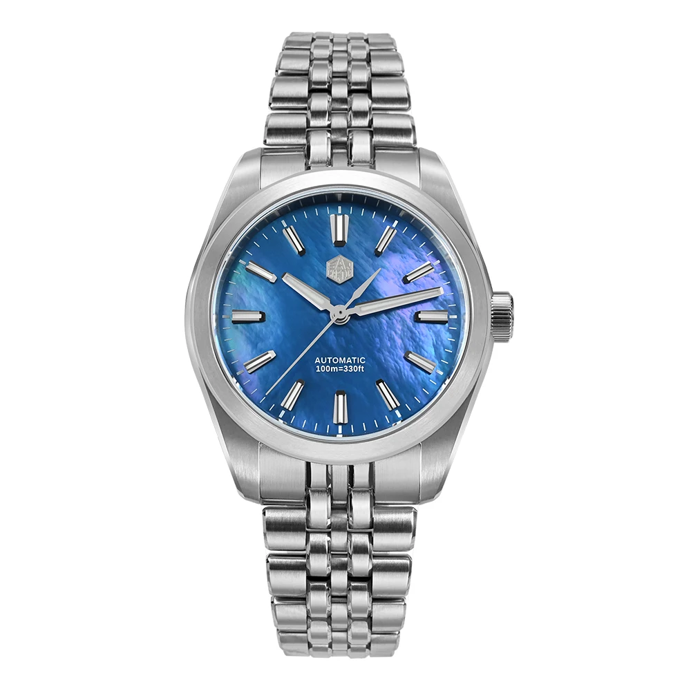 San Martin 39mm Miyota 90S5 MOP Zifferblatt Männer GADA Armbanduhr Automatische Uhren Mechanische BGW-X1 10Bar Leuchtende SN0144GX-4/7 6