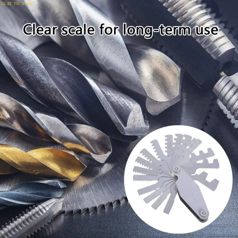 W3JE T Thread Gauge Wide Application Thread Gauge Screw Measuring Tool