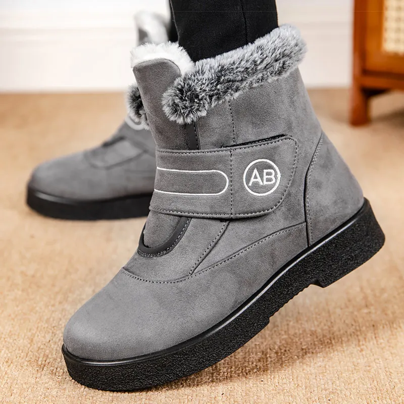 Women's Boots Super Warm Ankle Boots For Women Fur Shoes Winter Shoes Woman Snow Boots For Winter Low Heels Shoes Botas Mujer