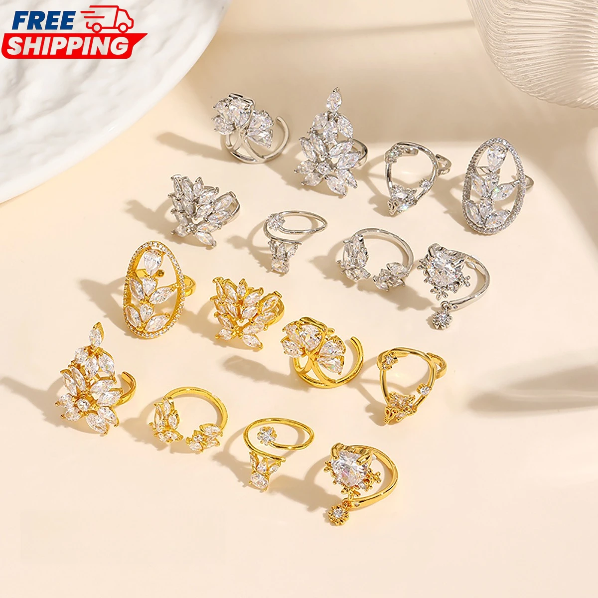 

Retro Butterfly Couples Rings 18K Gold Plated Antique Jewelry Fashion Anillo Antiestres Adjustable Finger Ring Punk Hip Hop Gift