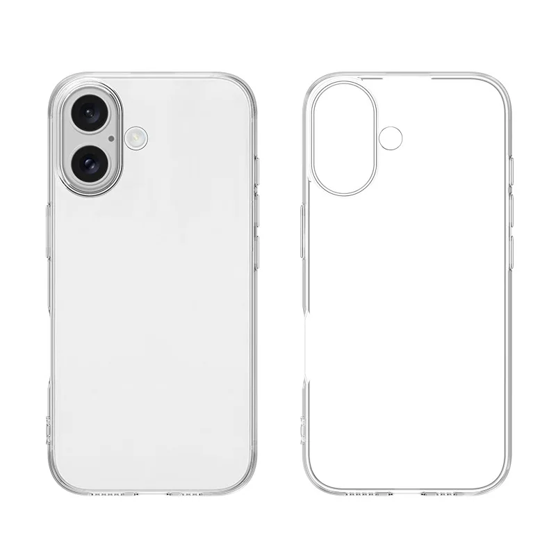 Nowe silikonowe etui na iPhone'a 17 Pro Max iPhone17 Air Ultra cienkie przezroczyste etui na tył iPhone'a 17ProMax 17Pro 17Air Slim Shell