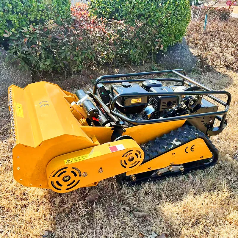 Customized agricultural tracked wireless remote control zero rotation lawn mower Adaptable to all terrain have CE EPA