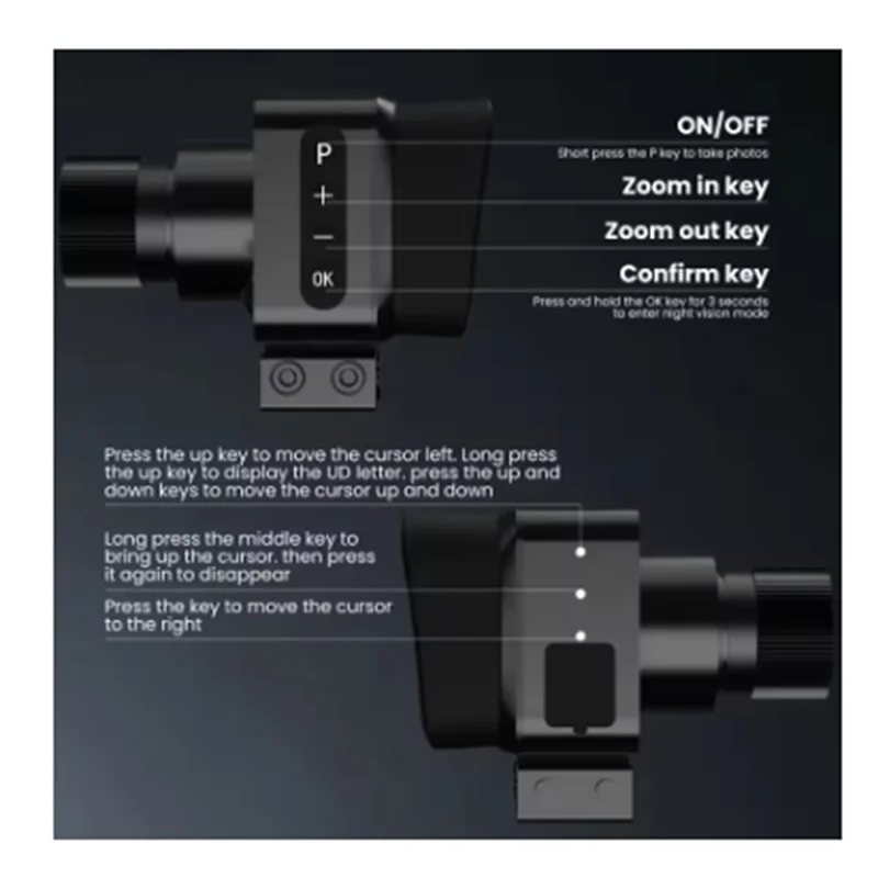 FFYY-Lunetta per visione notturna per balestra IR850 Illuminatore a infrarossi, per caccia, monoculare per visione notturna con scheda da 32 GB