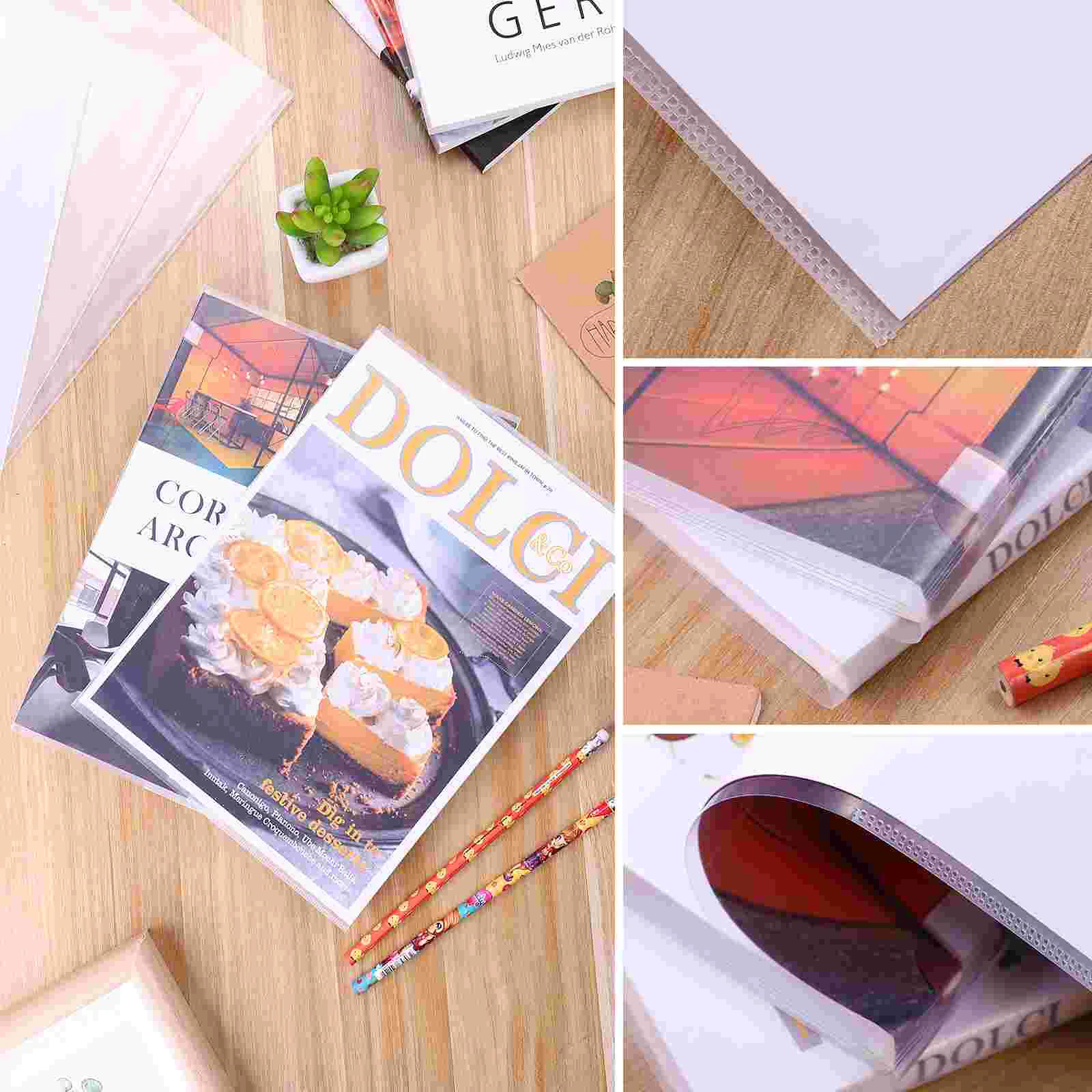 Protective Reusable Book Cover Textbook Waterproof PP Student for Protection