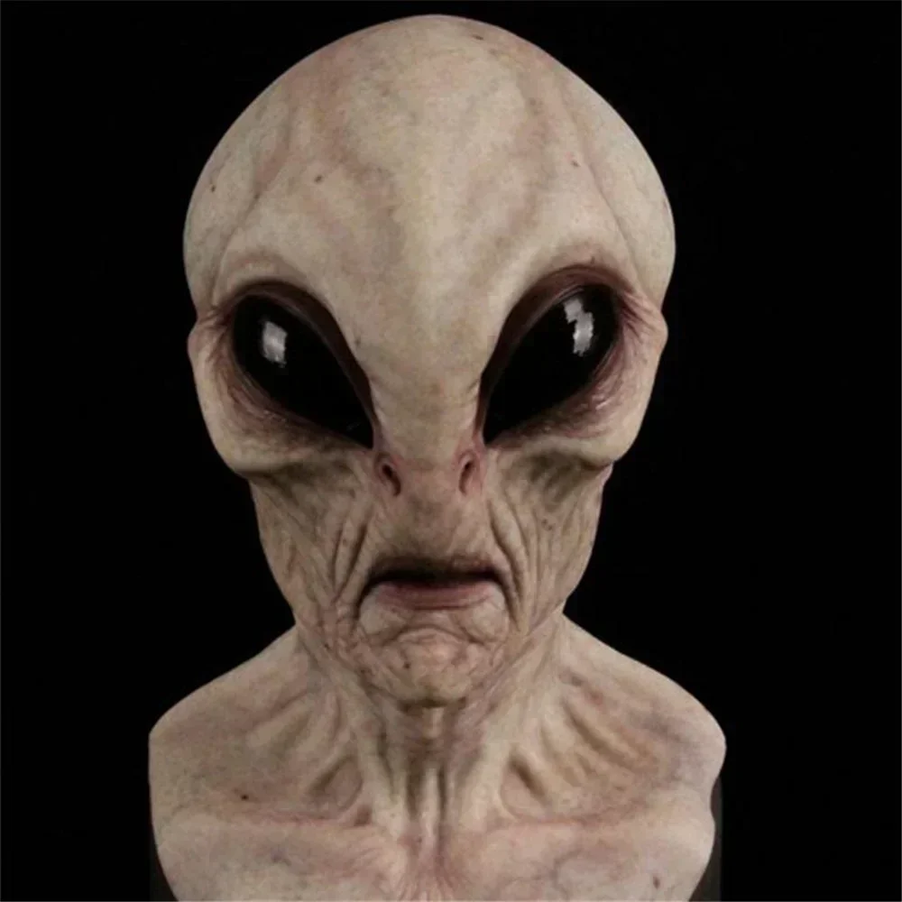 Horror Alien Mask, Full Head Latex, Monster, Monster, Scary, Horrible, Big Eyes