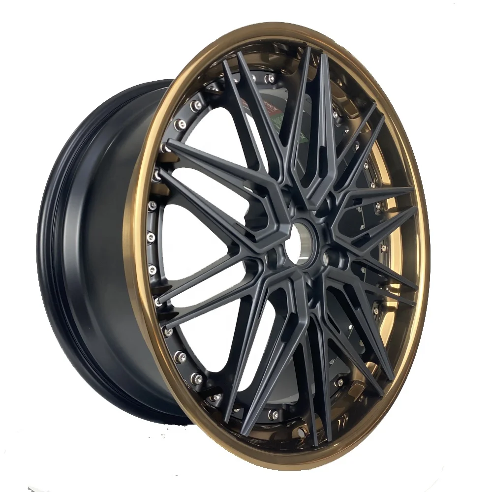 2-Piece Forged Aluminum Alloy Wheels Multi-Color Multi-Spoke 16-26 Inch Rims 5x112 5x114.3 5x120 Wheel Hub 40mm 25mm 98mm