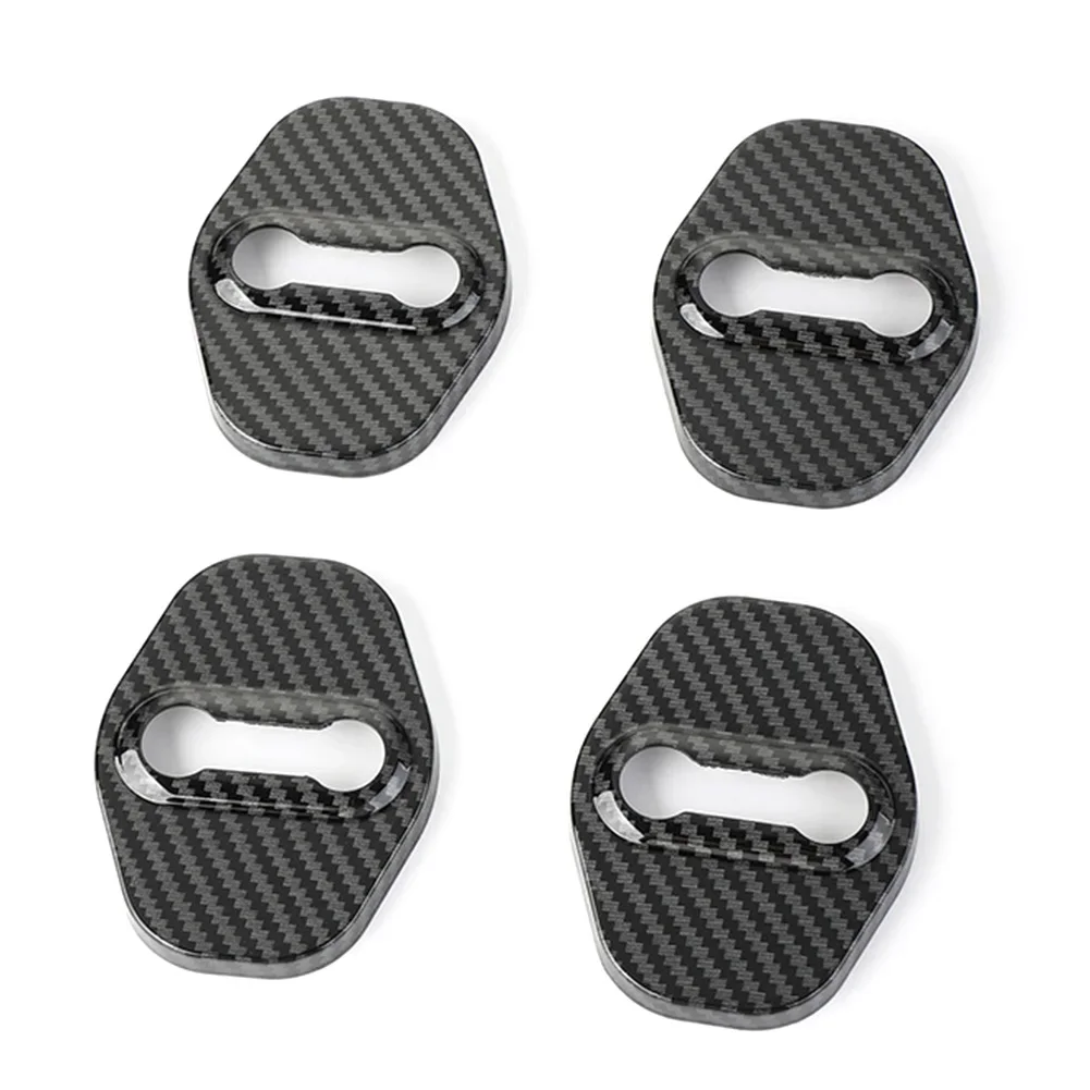 

4Pcs Car Door Lock Buckle Protective Cover Door Shock Absorber Cushion Thickened Pad for VW Volkswagen ID3 ID4 CROZZ ID6