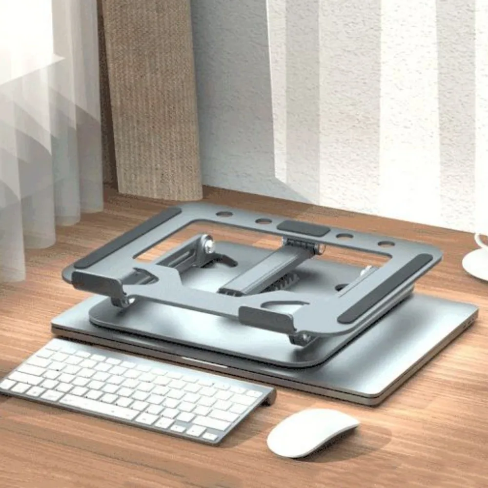 Grey Support Rod Laptop Bracket Adjustable Super Stable Notebook Stand Portable Heat Dissipation Tablet Radiator Bracket Tablet