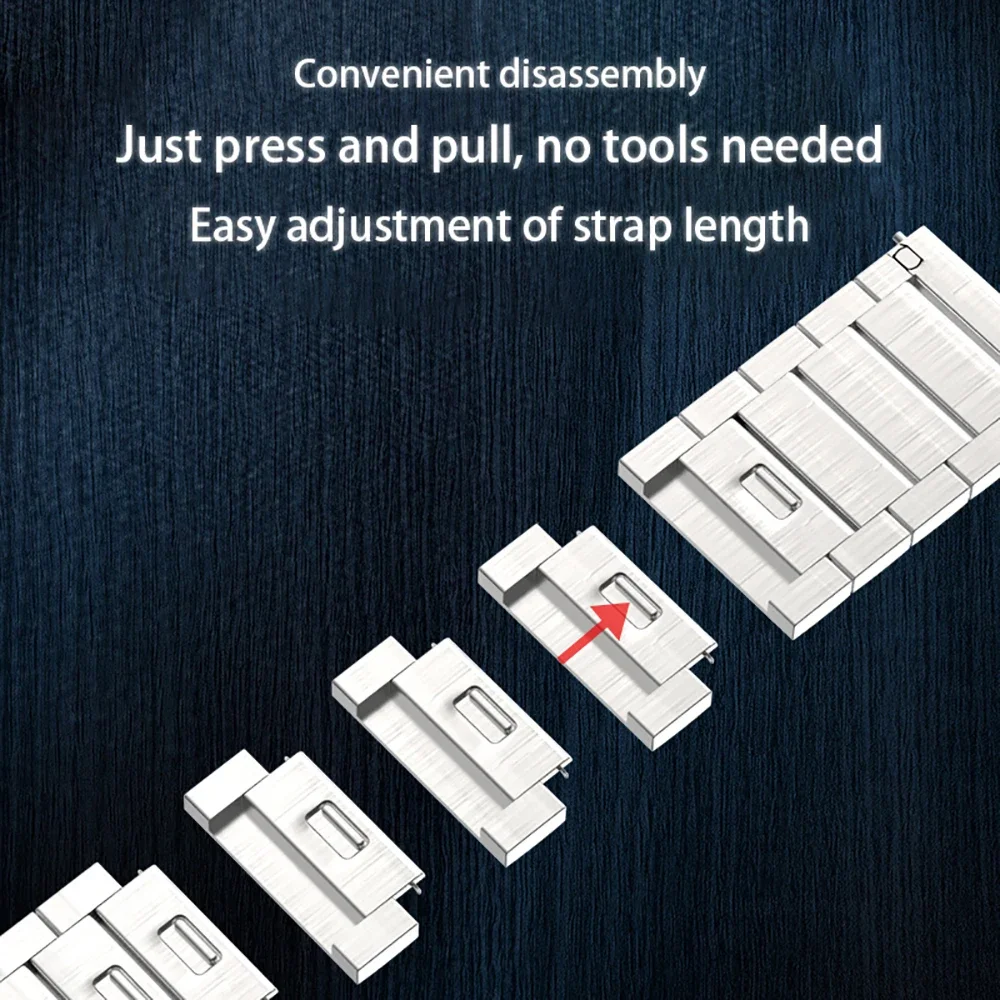 حزام من الفولاذ المقاوم للصدأ لساعة CMF Watch Pro Smartwatch Slide إزالة سوار بإبزيم مغناطيسي لـ CMF من Nothing Watch Pro 2 Band