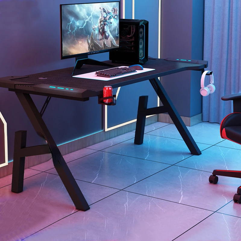 Customized Adjustable RGB Led Lights Price Bedroom PC Gamer Computer Table Gaming Desk Gamer