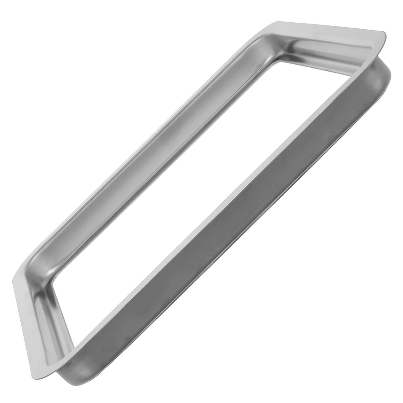 

Stainless Steel Trash Can Lid Recessed Flip Top Design Bathroom Kitchen Bar Area Odor Sealing Modern Look Countertop