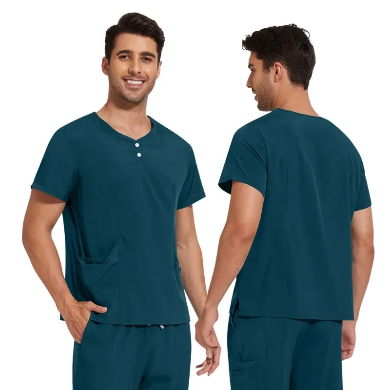 بدلة غير لامعة للرجال والنساء، زي موحد للنساء، ملابس عمل مستشفى الركض، صيدلية، تجميل العمل بشكل عام