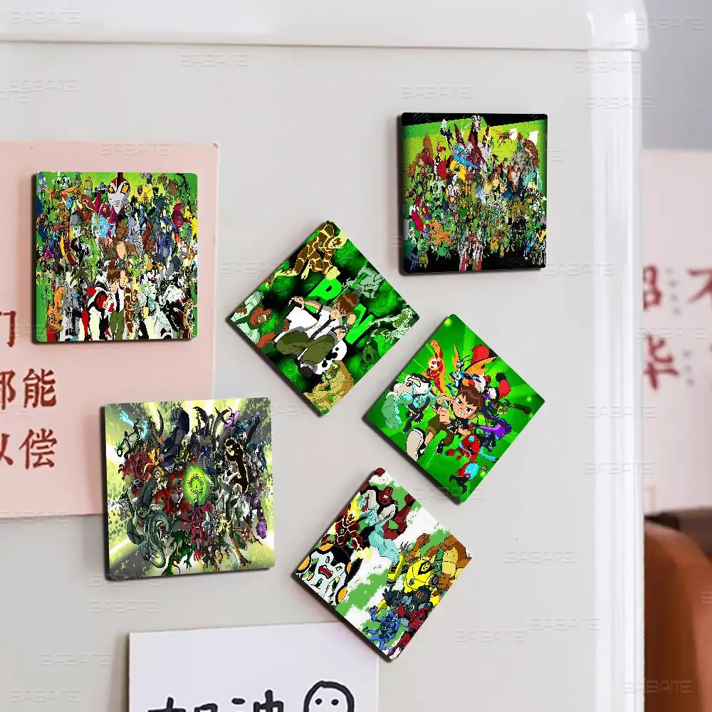 Animated Cartoon B-Ben10 Personalized Magnet Cartoon Character Magnet Creative Refrigerator Decoration Fans Collection Gifts