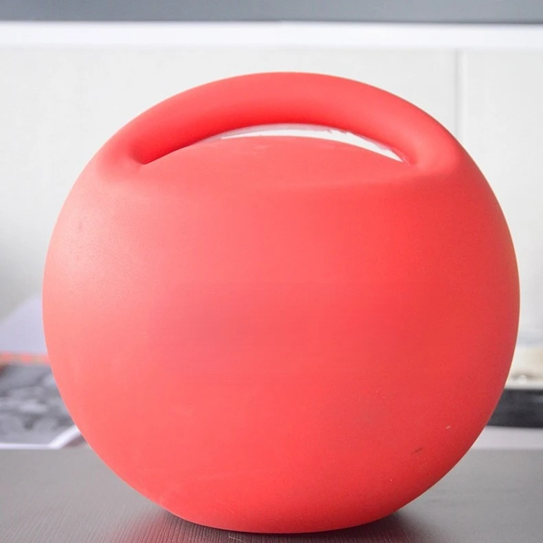 Soft Rubber Fillable Kettlebell 20cm - Yoga Dumbbell with Water Filling for Adjustable Home Fitness