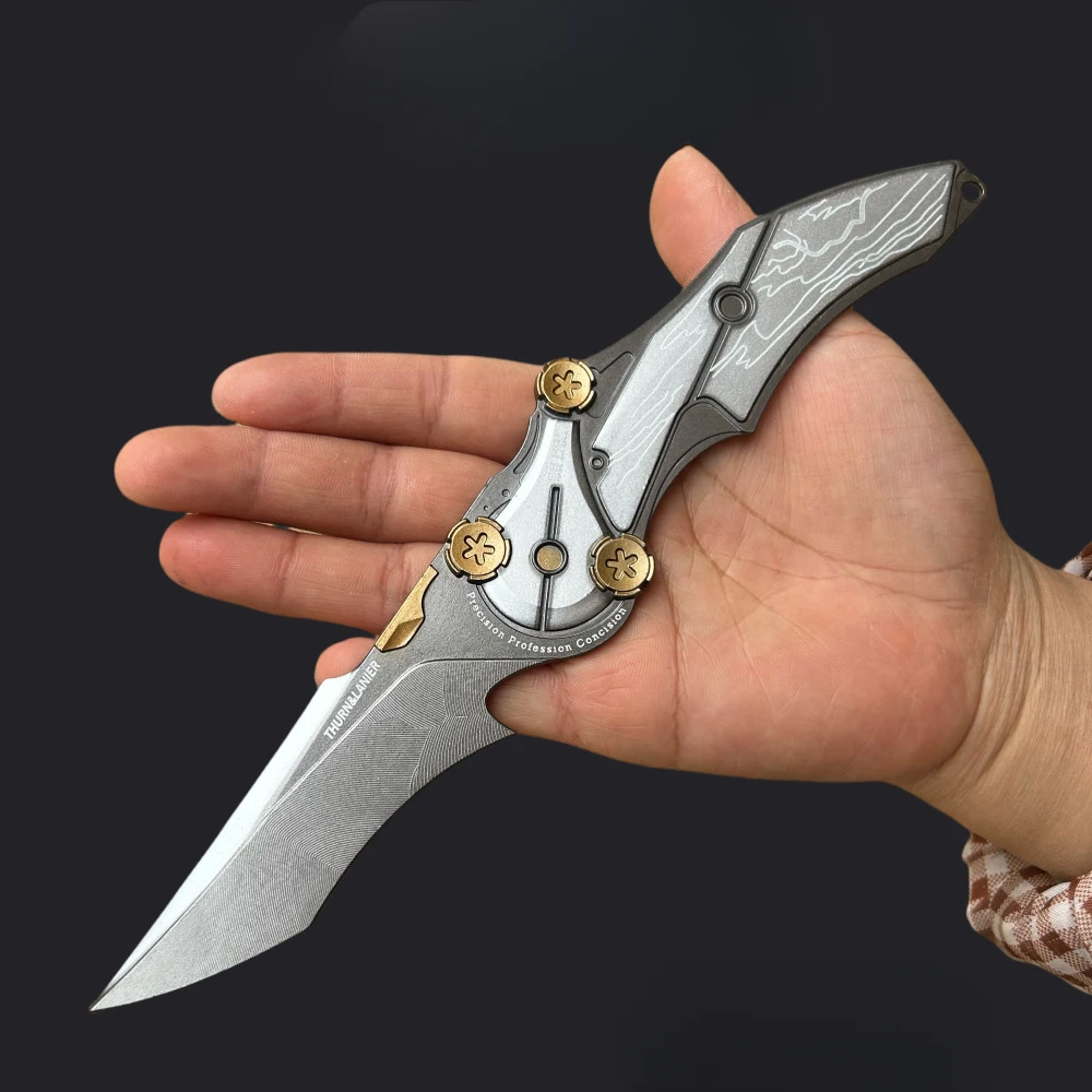 22CM Delta Force Blade of Mercy Chinese Game Randapparatuur Volledig Metalen Ambachtelijke Wapen Model Collectible Bureau Ornamenten Veilig Jongen speelgoed
