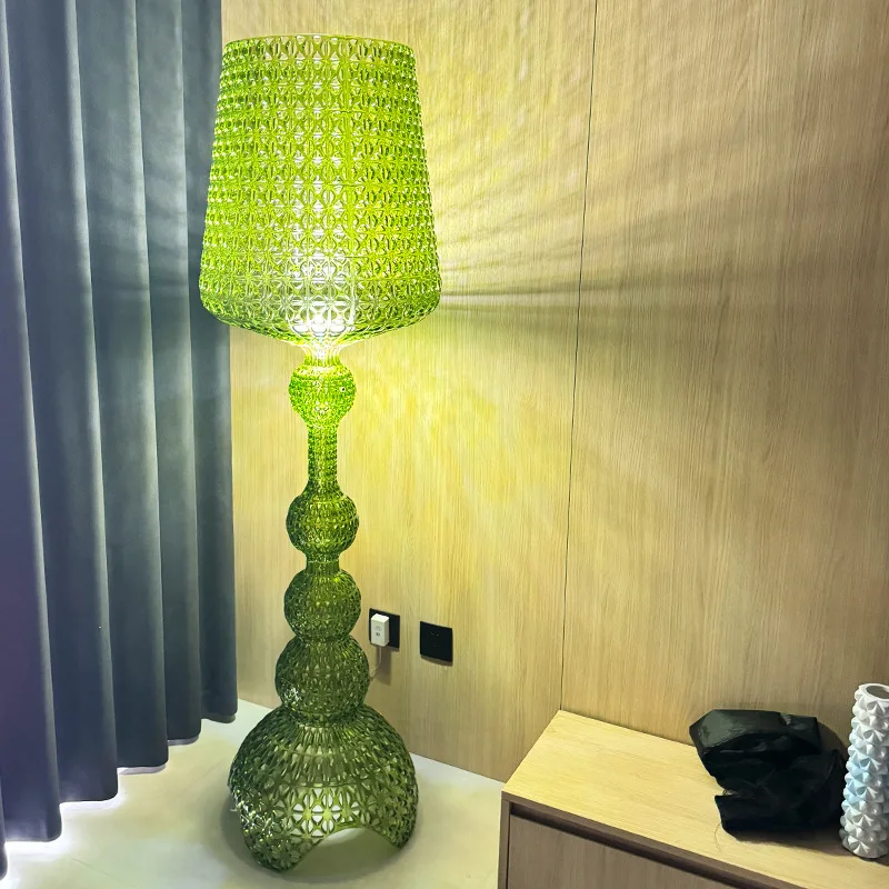 2025 living room hollow floor lamp Nordic style decorative atmosphere art wine glass lamp modern dimming lamp
