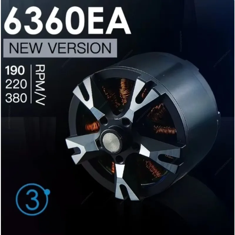 For XM6360EA V3 Brushless Motor 190KV 220KV 380KV Support 12S 44.4V RC Airplane Power Replacement Part