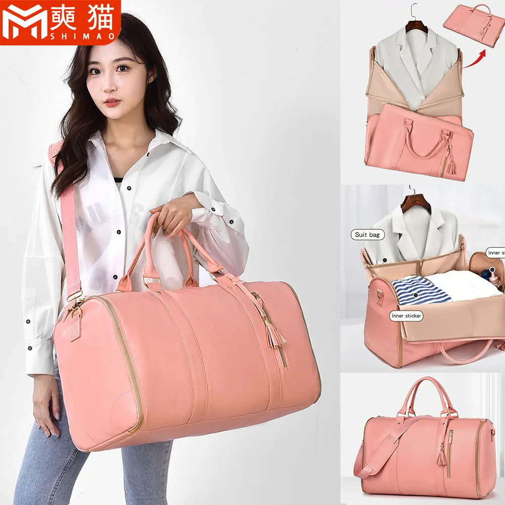 

Fashion Business Travel Handbag Folding Suit Storage Shoulder Bag For Women Outdoor Swimming Training Yoga Sport Crossbody Bag