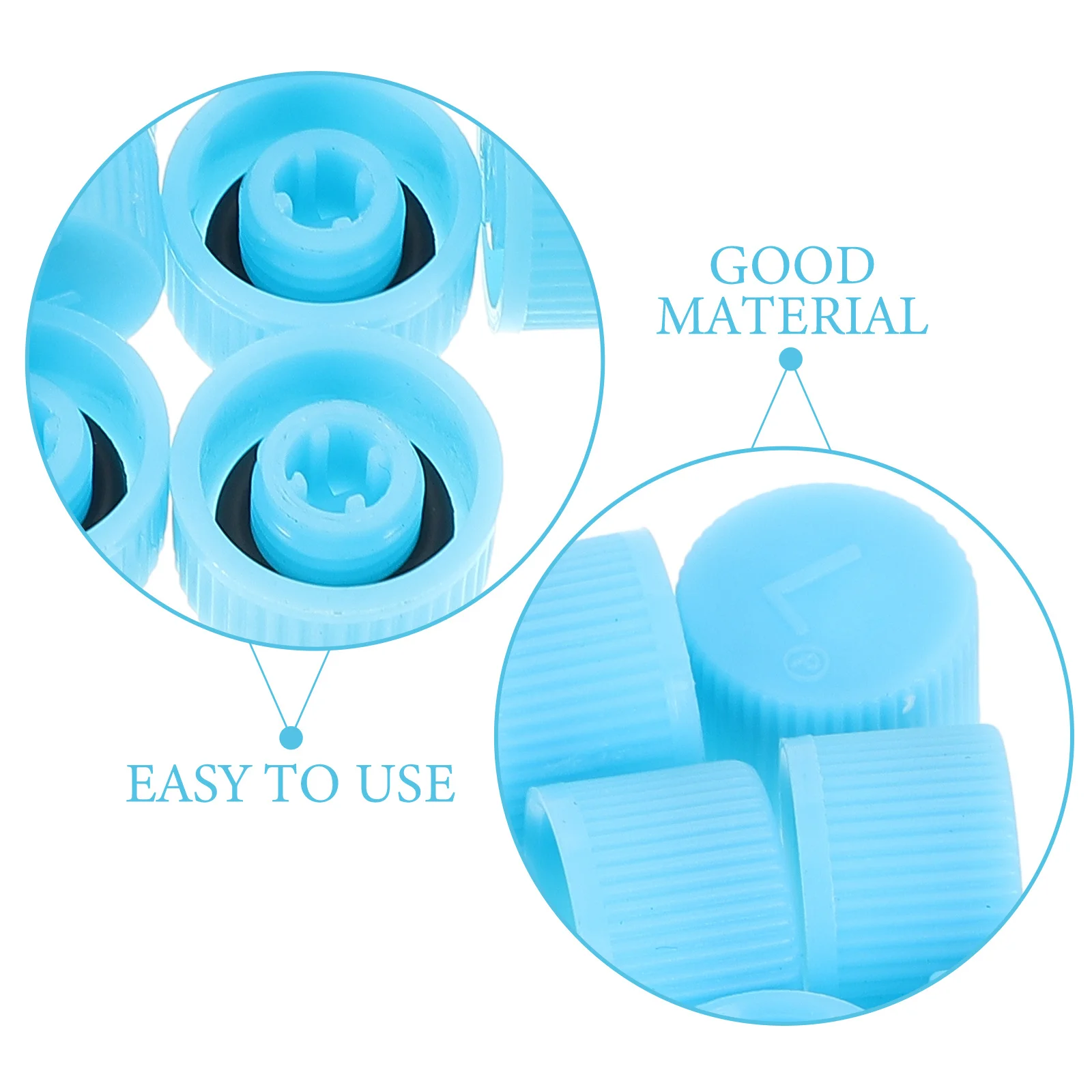 20 шт. синие колпачки для портов кондиционера низкого давления, сменные чехлы для зарядки для автомобиля, защита автомобильного клапана переменного тока Hvac