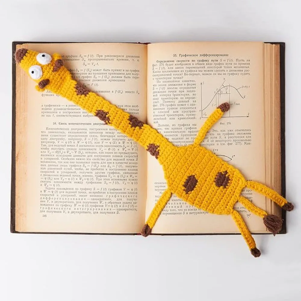 Imagem -04 - Stereo Cartoon Animal Bookmarks Handmade Knitting Octopus Cat Panda Shiba Inu Papelaria Criativa para Crianças 3d