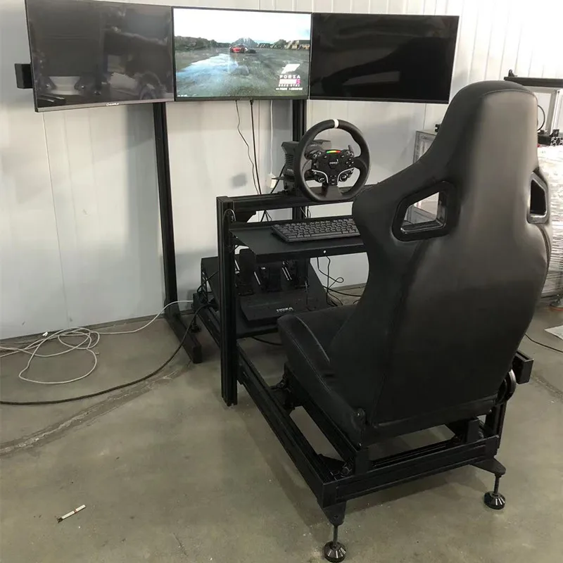 VR Game Equipment Supplier Car Motion Platform Setup Driving Simulator Seats Steering Wheel PR Pedal Sim Racing Cockpit