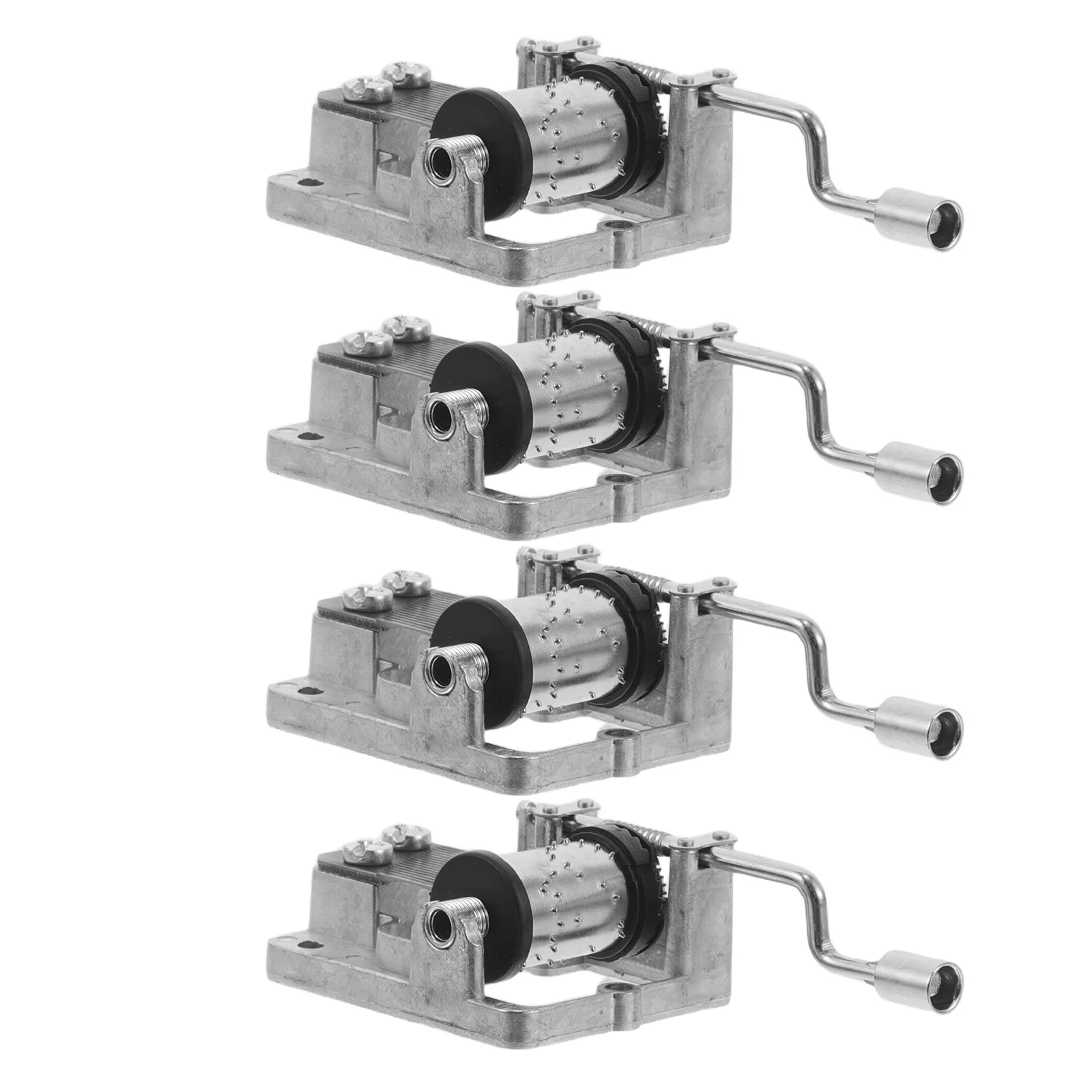 

4Pcs Mini Music Box Mechanism - DIY Hand Crank Movement Replacement Parts for Craft Projects Repair Smooth Manual Melody