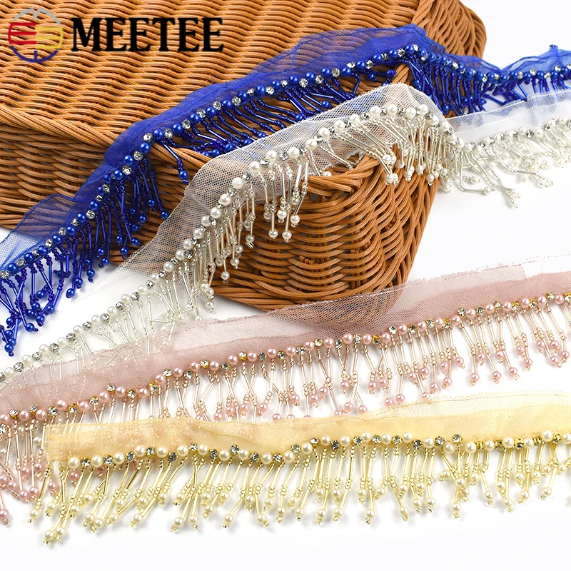 

1/2/5Yards 5cm Tassel Fringes Beaded Fringe Trim for Clothes Decorative Trimmings Stitching Curtains Lace DIY Sewing Accessories