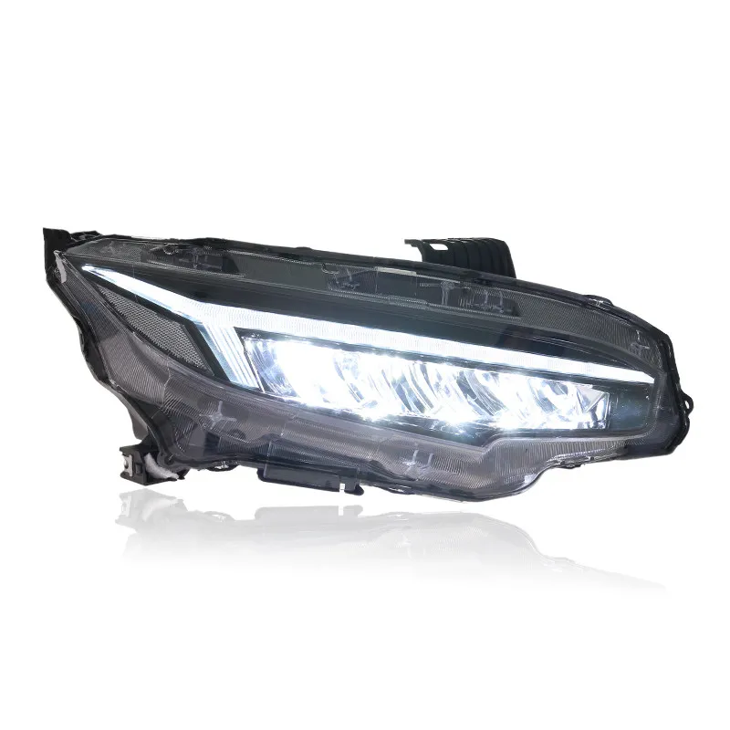 Suitable for 16-21 headlight assembly modification full LED daytime running light streamer steering