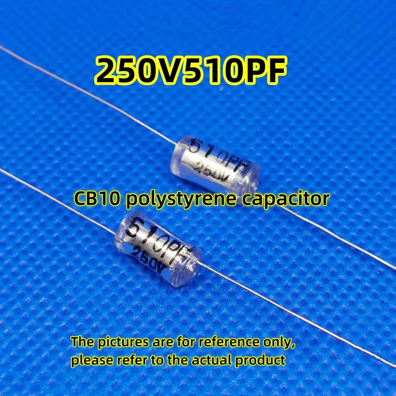 5pcs  CB10 Capacitors 10PF-10000PF Axial Polystyrene Film Capacitor 250V 10PF 22PF 100PF 120PF 220PF 510PF 0.01UF/250V 5%