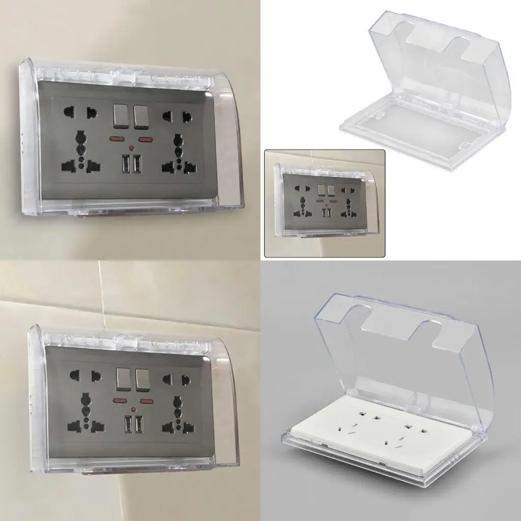 

Y1UD Receptacle Protector Lockable Bubble Dust Cover Rectangular Switch Box