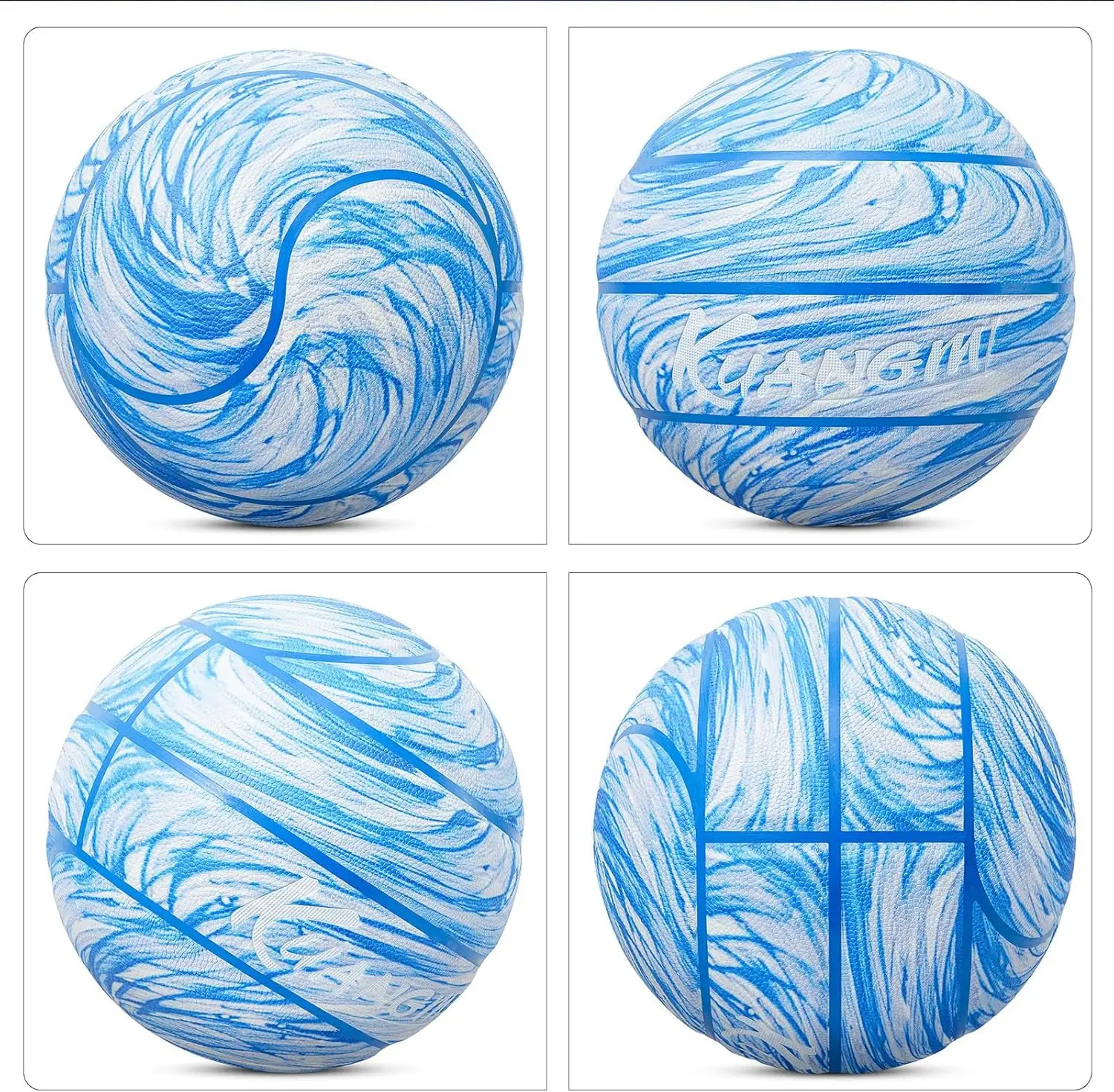 ลูกบาสเก็ตบอลเรืองแสง Kuangmi, ของขวัญลูกบาสเก็ตบอลหนังคอมโพสิตเรืองแสง, บาสเก็ตบอลกลางคืนในร่มและกลางแจ้ง, ขนาด 7