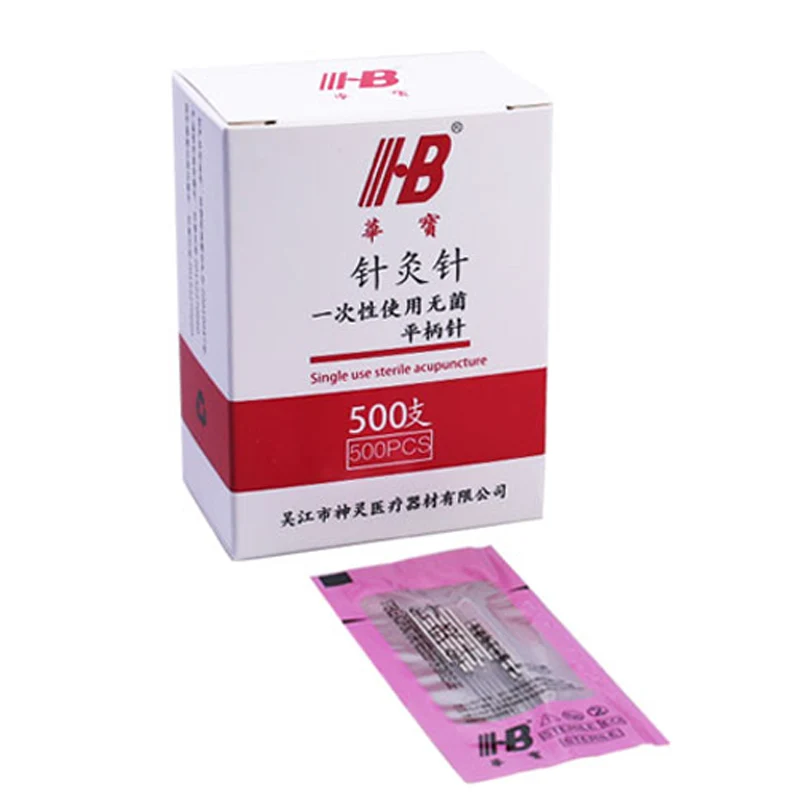 500Pcs 0.16/18/20/25/30mm Disposable Acupuncture Needle for Single Use with Tube Blessfun Acupuncturist Beauty Massage Needle