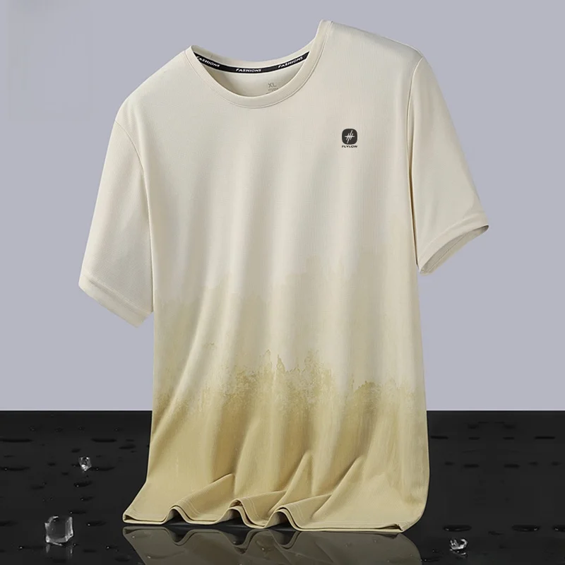 

FLYLOW Men's Casual Running Training T-irt ort Sve Qui Dry Breathable Moisture ng round Ne Spring 2026