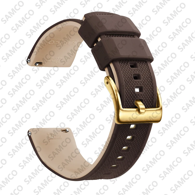 Premium Silikon Uhrenarmband Schnellverschluss Gummi Uhrenarmband 18mm 20mm 22mm Uhrenarmband Uhr Ersatzarmband