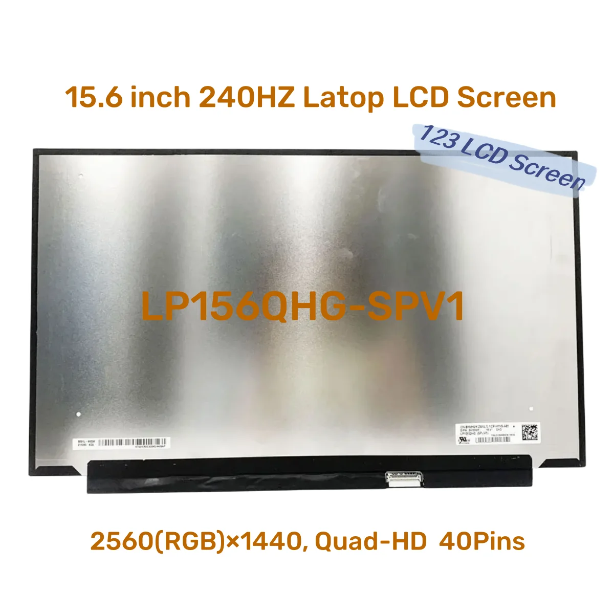 شاشة LCD لأجهزة الكمبيوتر المحمول ، ولوحة العرض ، ، وHZ ، وips ، وMSI GS65 ، وأسوس ، وGX502gw ، وX ، وQHD ، وedp 40 دبابيس