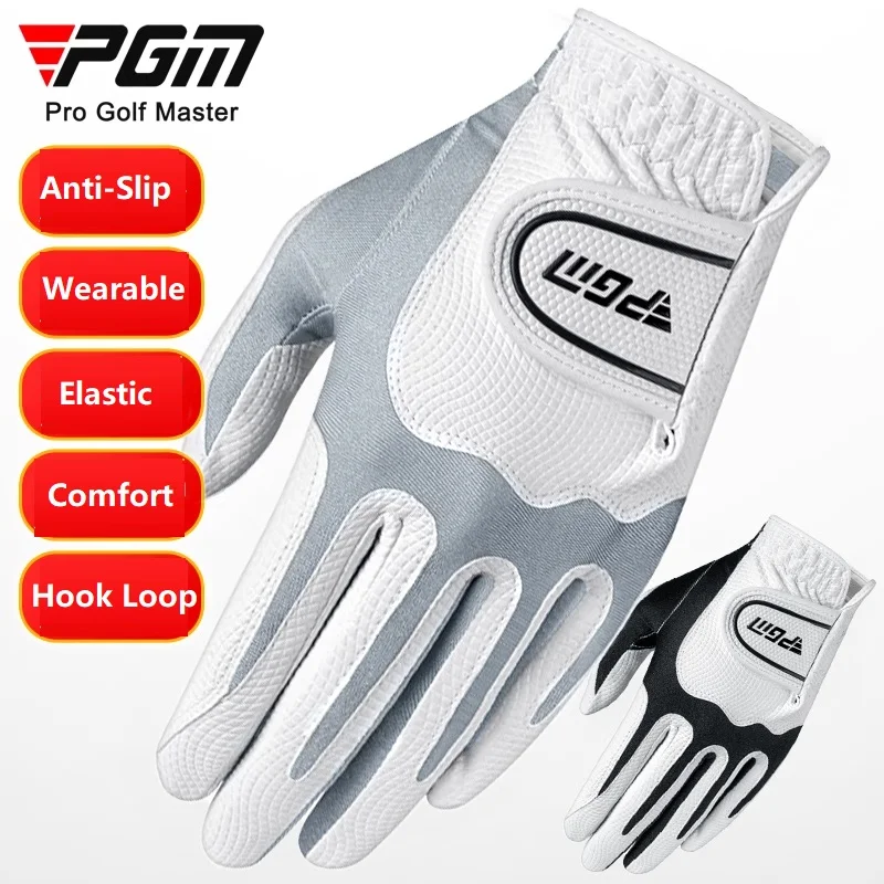 

PGM 1-комп. мужские спортивные перчатки для гольфа из мягкой искусственной кожи, перчатки для гольфа с максимальной ручкой, одинарные аксессуары для гольфа для левой и правой руки, мужские