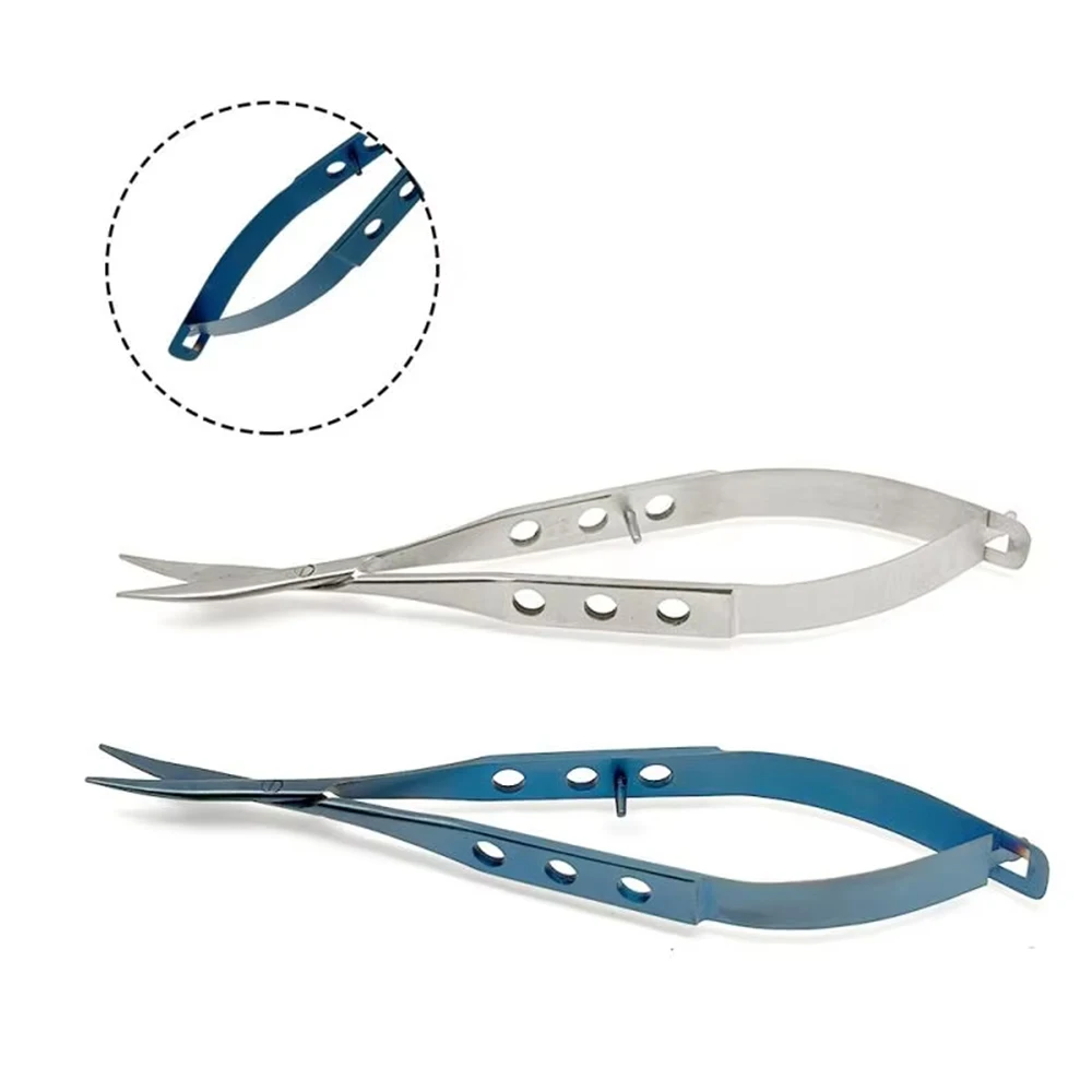 

Ophthalmic Scissors Conjunctival Curved Blunt Tip Stainless Steel Micro Scissors for Delicate Tissue Dissection