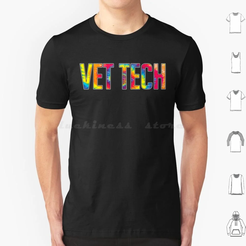 Vet Tech Appreciation Day Tie Dye Veterinarian Veterinary T Shirt Cotton Men Women DIY Print Christmas Xmas Funny Christmas