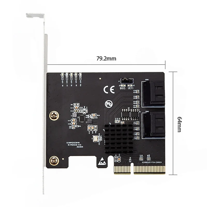 

Exquisite-4-Port Hard Multifunctional Portable Card Disk Riser Card Pcie X4 Supports Raid 0/1/10 Sata3 Disk Ssd Card Adapter