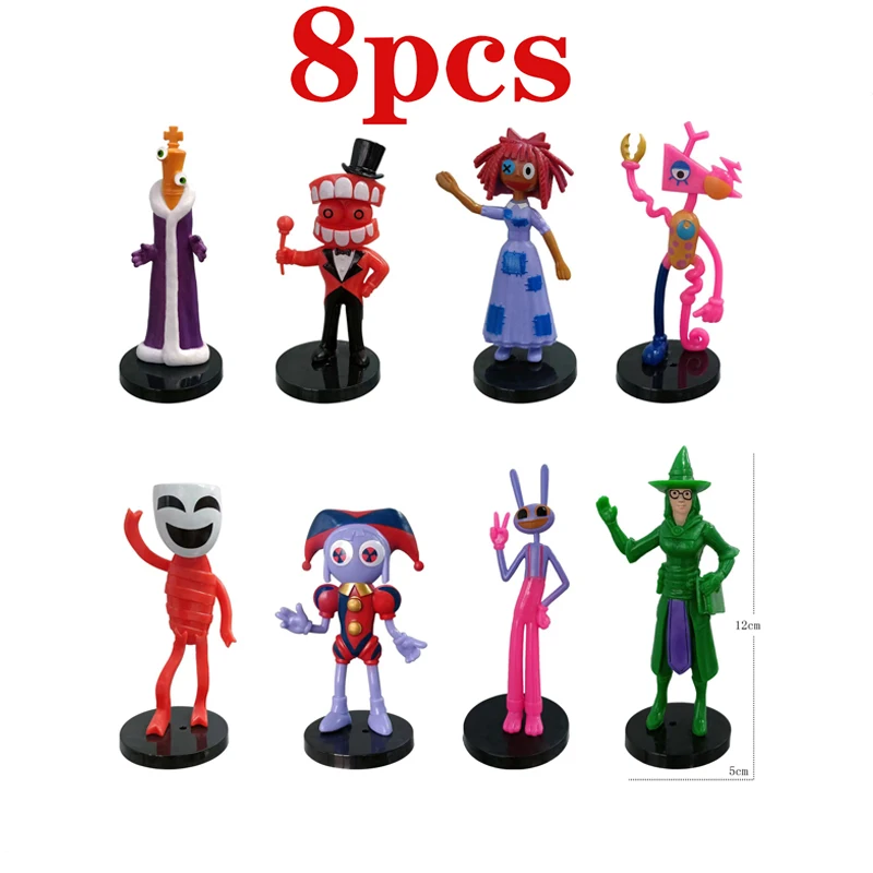 Sprunki – Lot De 12 Figurines PVC – Personnages D’anime Colorés – 7 à 8,5 Cm – Cadeau Décoratif – Collection – Dès 3 Ans – Garçons Et Filles