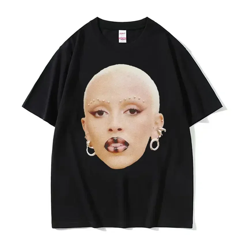 

Doja Cat "paint The Town Red" Graphic T-shirts Men Women Fashion Hip Hop Rap Short Sleeve T Shirt Streetwear T-shirt 100% Cotton