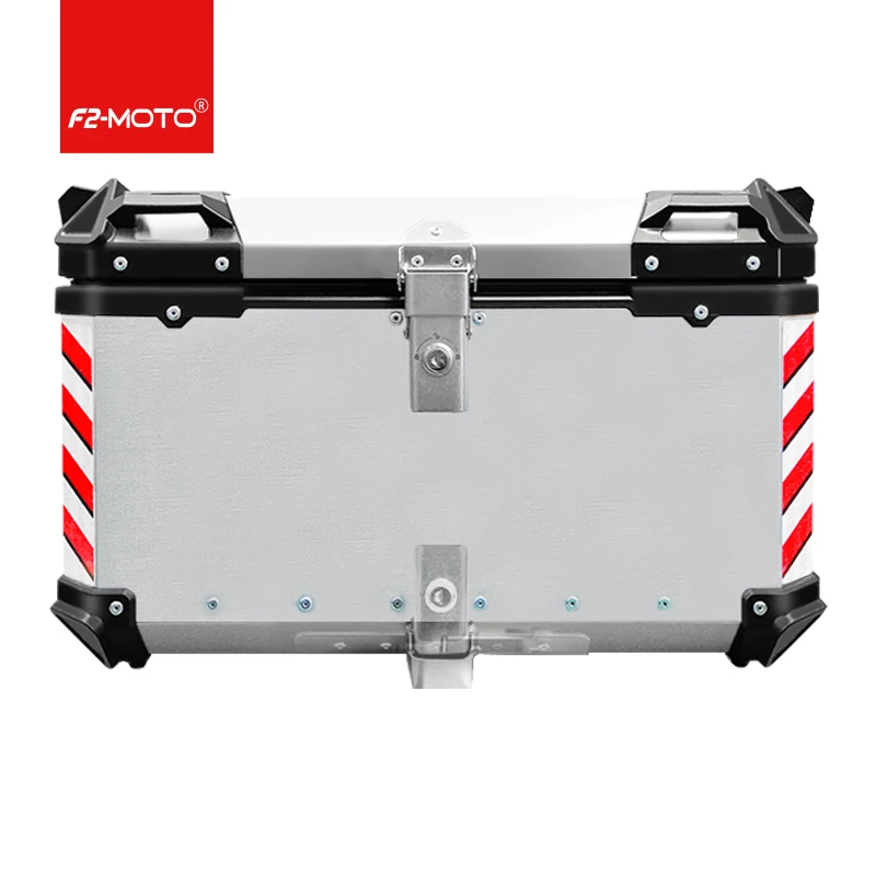 

Modification 100L Silver. Carrier Box Aluminum Alloy Top Box for Motorcycle Tail