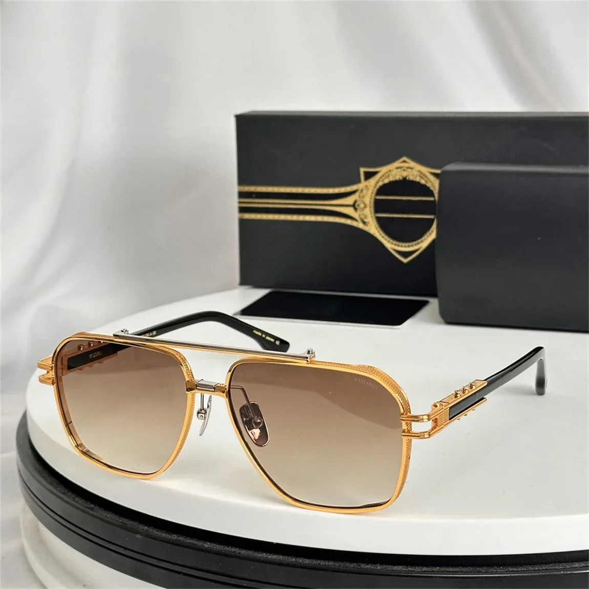 DT KUDRU DTS436 Роскошные мужские и женские солнцезащитные очки высшего качества, дизайнерские очки из ацетата UV400