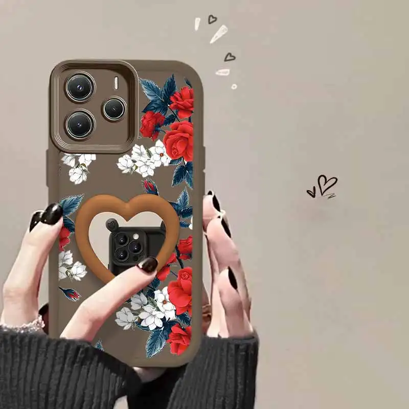 Note 14 Prachtige bloem Nieuwe Sky Eye Siliconen Telefoon Case Voor Redmi Note 14 14S 14Pro 14ProPlus 13 13Pro 12 12S 12R 12Pro Cover