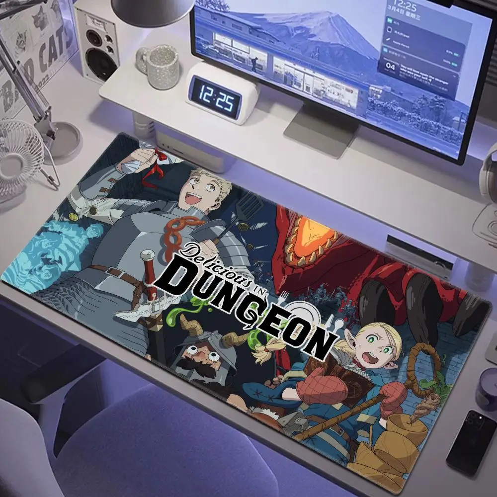 Delicious In Dungeon Dungeon Meal Danjon Meshi XXL Large Mouse Pad Computer Laptop Non-Slip Office Keyboard Desk Mat Mousepad