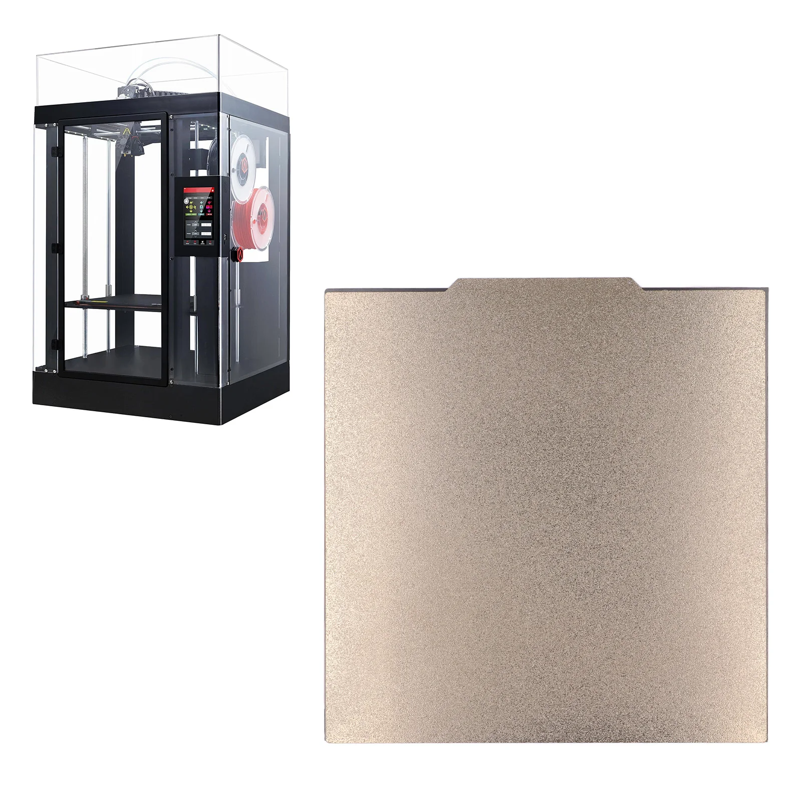 

Двусторонняя PEI-пластина для 3D-печати, термостойкая, профессиональная, из пружинной стали, с легким снятием, матовая текстура, для PLA