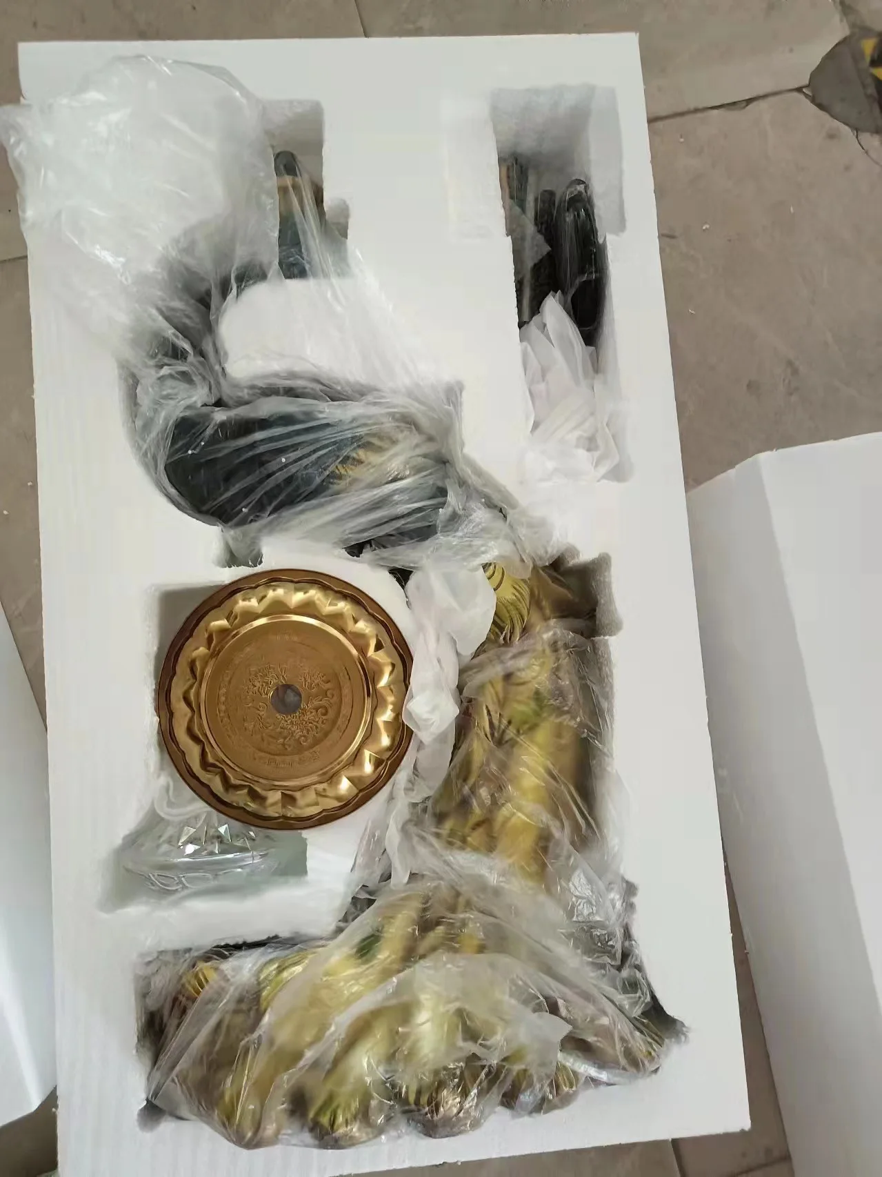 1meter Factory direct sales light luxury style resin beautiful peacock shape large size hookah set shisha with foam package