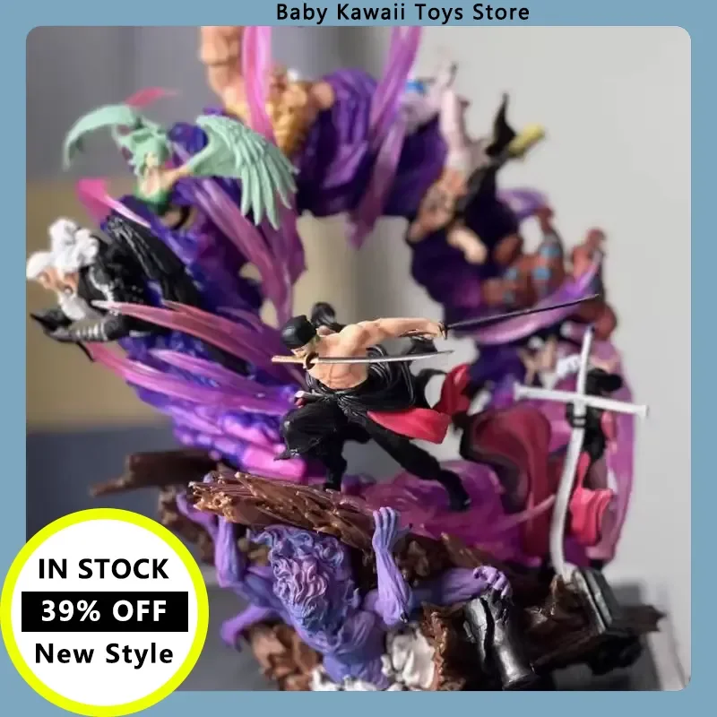 

24 см цельные аниме фигурки Зоро Gk фигурка Onigashima King Of Hell фигурка статуя из ПВХ модель украшения подарочные игрушки